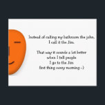 I go to the Jim - Send a Smile - Funny Postcard<br><div class="desc">A funny postcard, with awesome, sound tip :-) for all the friends and family members who are either thin, or overweight, or are fighting the battle of the bulge, or have a sedentary lifestyle, or are plain lazy, and have someone or the other always telling them to go to the...</div>