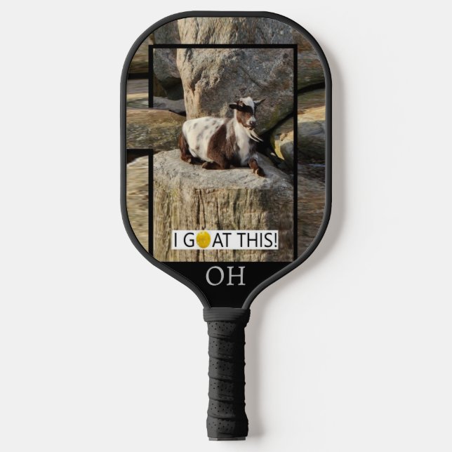 "I Goat this! Ohio" Pickleball Paddle (Front)