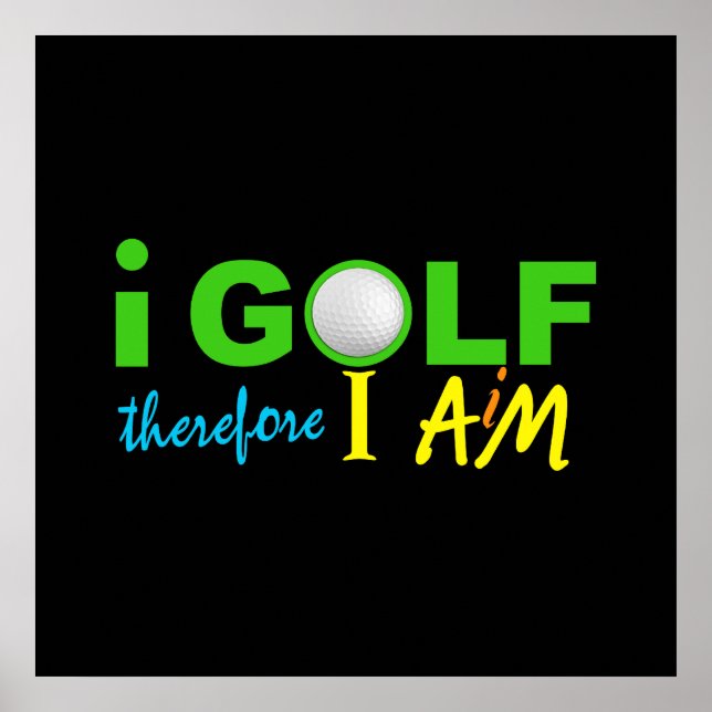 I GOLF poster - customize! (Front)