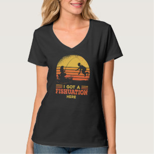 I Got A Fishuation Here Fisherman Bass Fish Fishi T-Shirt