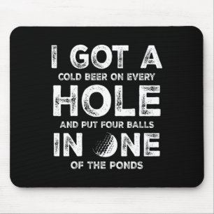 I Got A Hole In One Golfing Golf Dad Golfer Men Fa Mouse Mat