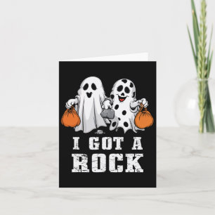 I Got A Rock Ghost Halloween Spooky Trick Treat Sc Card
