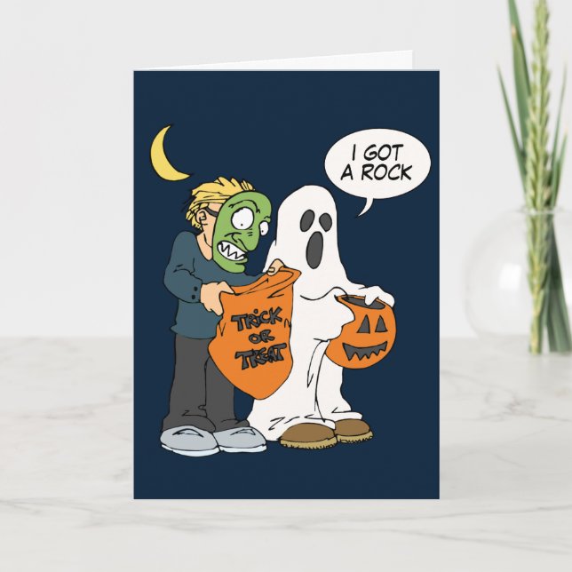 I Got a Rock Halloween card (Front)