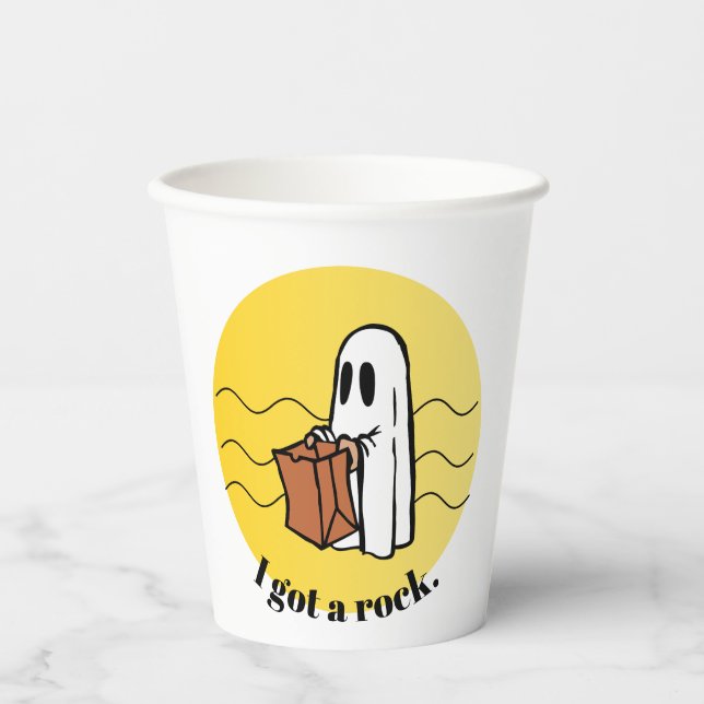 I Got a Rock Halloween Paper Cups (Front)