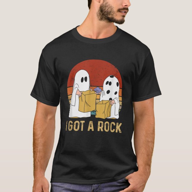 I Got A Rock Shirt Halloween Trick Or Treat Ghost (Front)