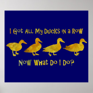 Funny Duck Posters | Zazzle.co.uk