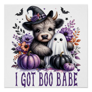 I Got Boo Babe Halloween Theme Poster