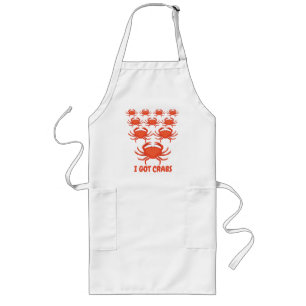 I Got Crabs Long Apron