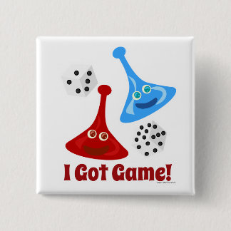 I Got Game 15 Cm Square Badge