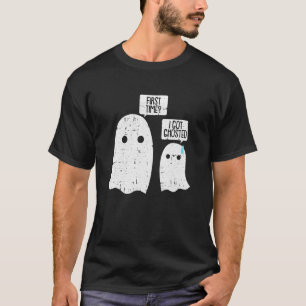 I Got Ghosted Lazy Halloween Costume Funny Ghost D T-Shirt