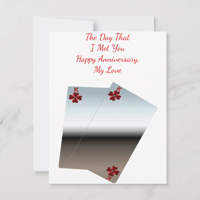 I Got Lucky Greeting Card (Back)