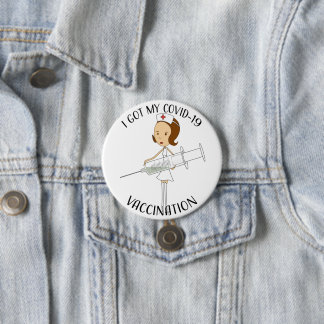 I Got My Covid-19 Vaccination 7.5 Cm Round Badge