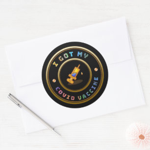 I Got My COVID Vaccine Vaccination   Classic Round Sticker
