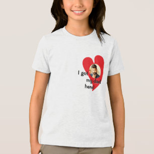 I got my dad here! Photo Custom Tri-Blend Shirt