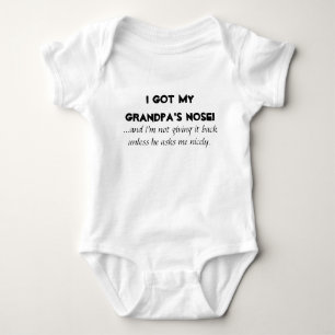 "I Got My Grandpa's Nose" Kids/Baby Shirts