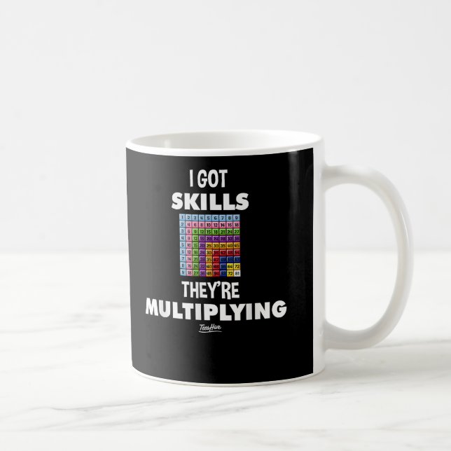 I Got Skill Theyre Multiplying Funny Math Teacher Coffee Mug (Right)