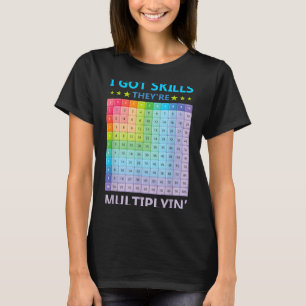 I Got Skills Theyre Multiplying Funny Math Teacher T-Shirt