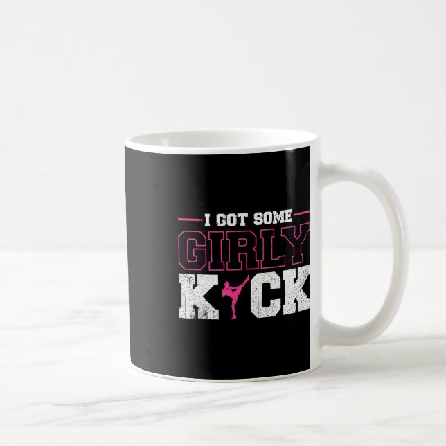 I Got Some Girly Kick Kickboxing  Coffee Mug (Right)