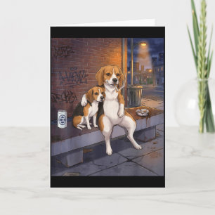 I Got That Dog In Me Funny Beagle Smoking Beer Mem Card
