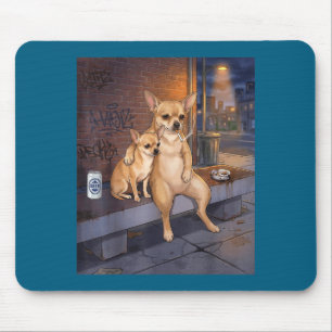 I Got That Dog In Me Funny Chihuahua Smoking Beer Mouse Mat