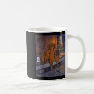 I Got That Dog In Me Funny Dachshund Smoking Beer Coffee Mug