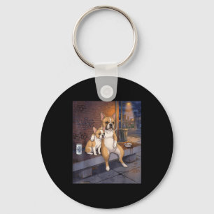 I Got That Dog In Me Funny French Bulldog Smoking Key Ring