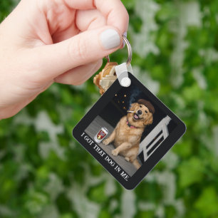 I Got That Dog In Me, Funny Golden Retriever Meme Key Ring