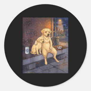 I Got That Dog In Me Funny Labrador Retriever Smok Classic Round Sticker