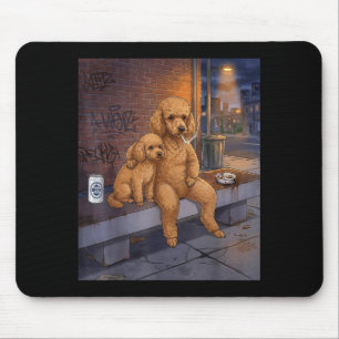 I Got That Dog In Me Funny Poodle Smoking Beer Mem Mouse Mat