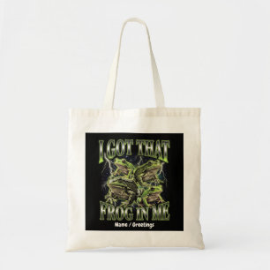 I Got That Frog In Me Retro 90s Bootleg Meme Tote Bag