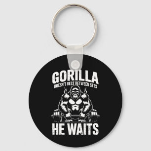 I Got That Gorilla In Me Bulking Phase Gym Workout Key Ring