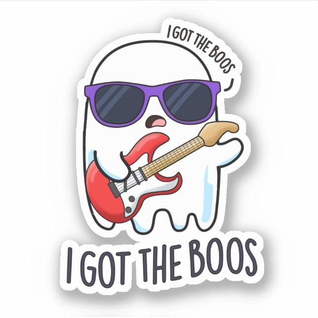I Got The Boos Funny Halloween Music Ghost Pun (Front)