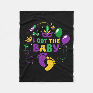 I Got The Byby Mardi Gras Carnival Celebration  Fleece Blanket