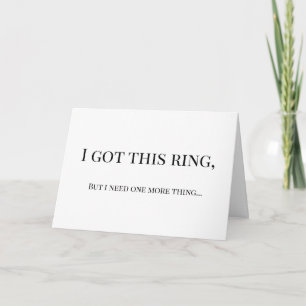I got this ring Funny Maid of honour proposal  Car Card