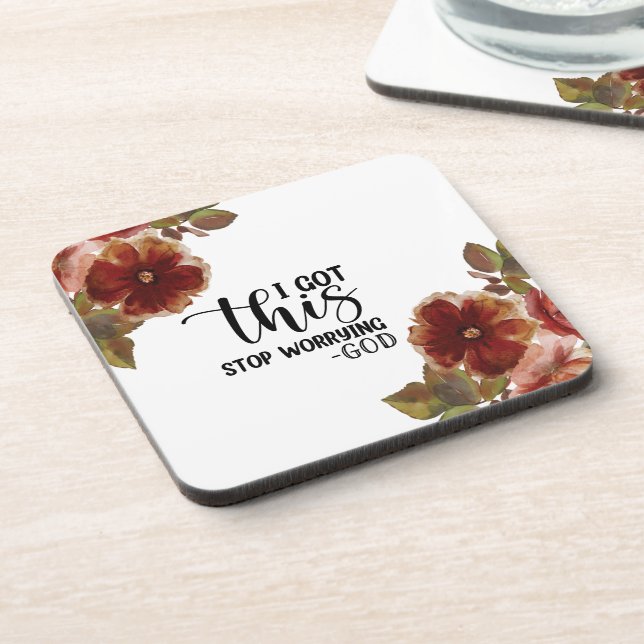 I Got This Stop Worrying Hard Plastic Coasters (Left Side)