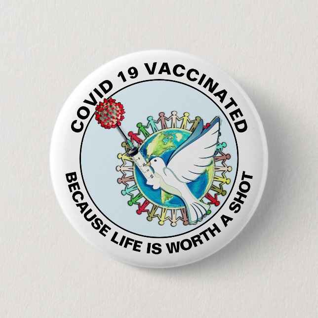I Got Vaccinated Button (Front)