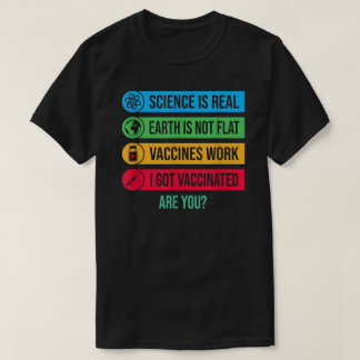 I Got Vaccinated Pro Vaccine Cute Science And Vacc T-Shirt