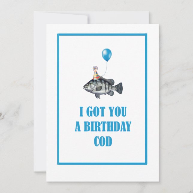 i Got You A Birthday Cod Gift Birthday Fish Lovers (Front)
