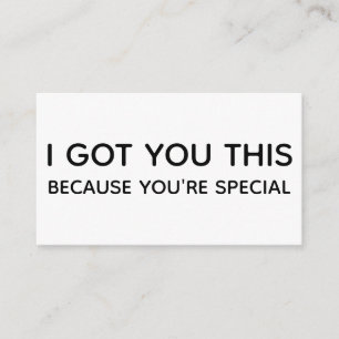I Got You This Because You're Special, Enclosure