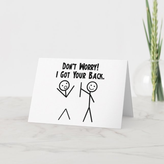 I Got Your Back! Card (Front)