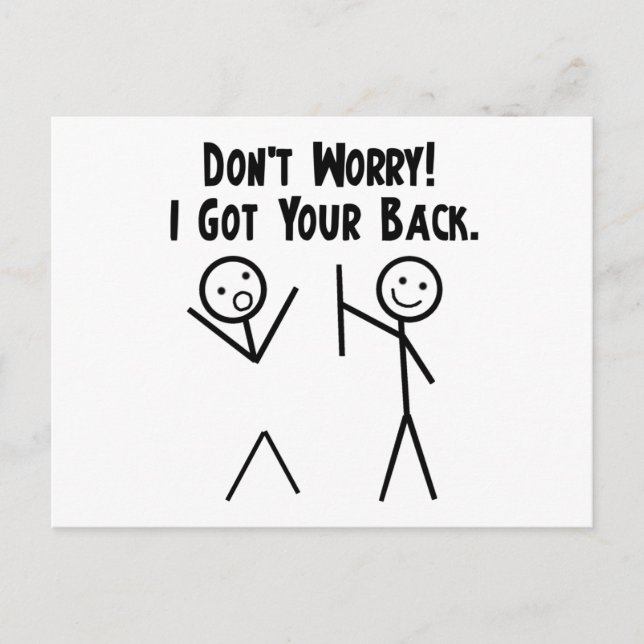 I Got Your Back! Postcard (Front)