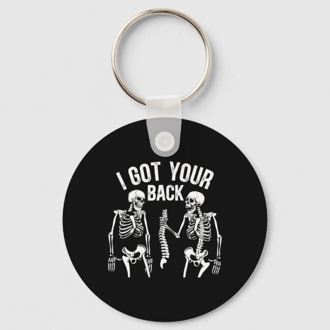 I Got Your Ck Funny Skeleton Spine Halloween Costu Key Ring (Front)