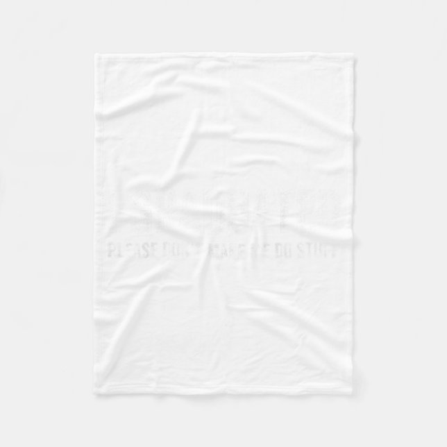 I graduated don't make me do stuff funny graduatio fleece blanket (Front)