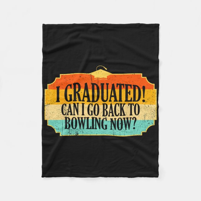 I Graduated  Fleece Blanket (Front)
