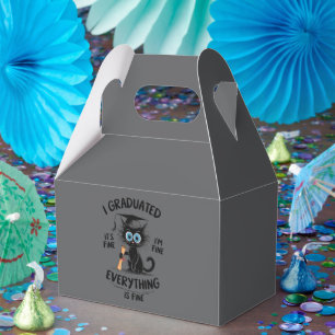 I Graduated It's Fine I'm Fine Everything Is Fine Favour Box