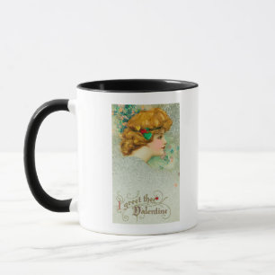 I Greet Thee Valentine Woman Mug