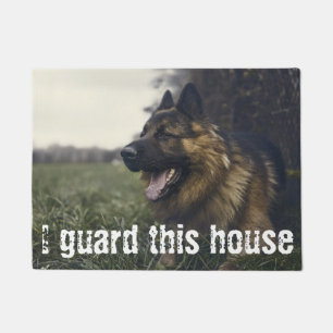 I Guard This House Custom Pet Photo Door Mat