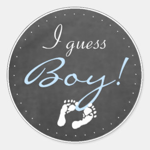 I Guess Boy Classic Round Sticker