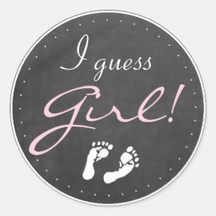 I Guess Girl Classic Round Sticker