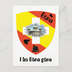 I ha Bärn gärn Postkarte Postcard